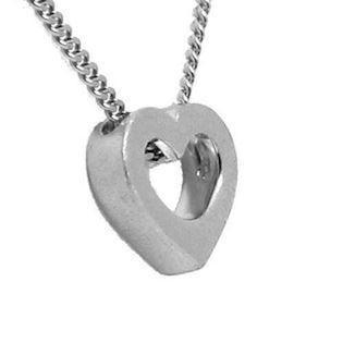 Alliance hvidgulds hjerte vedh�ng i 14 kt - 12,5 mm